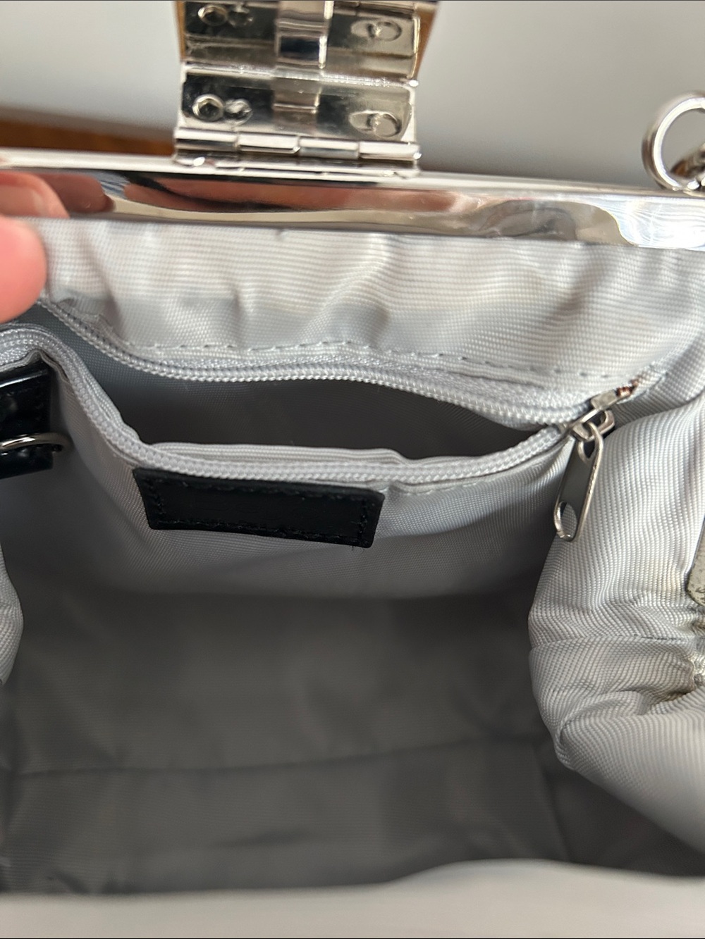 Beijo Yellow Croc-Embossed Top-Handle Bag - Picture 7 of 14